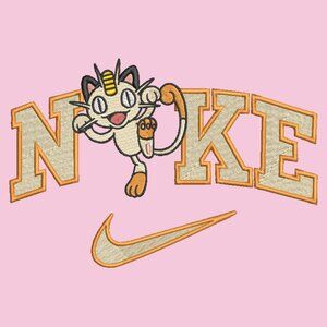 Nike Pokemon Meowth TODDLER Embroidered Crewneck Sweatshirt